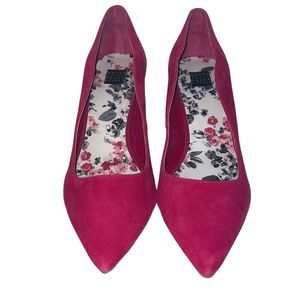 White House Black Market shoes 8.5 Lana Pink Thrill Suede Pumps Heels Women’s